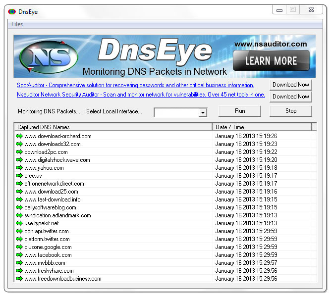 Screenshot for DnsEye 1.6.7